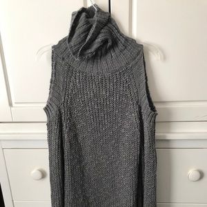 Turtle neck sweater dress